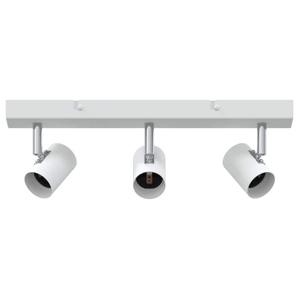 VidaXL Deckenstrahler mit Spots weiß 38 x 6,5 x 11,5 cm aus Metall