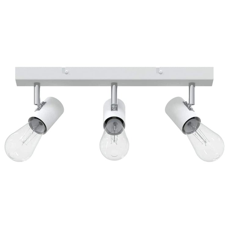 VidaXL Deckenstrahler mit Spots weiß 38 x 6,5 x 11,5 cm aus Metall