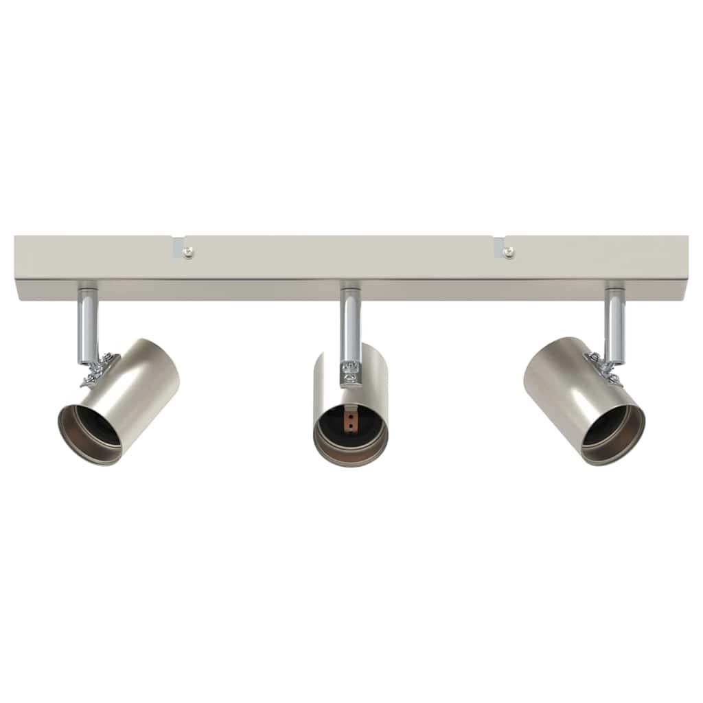 Vidaxxl Deckenstrahler mit Spots Nickel 38 x 6,5 x 11,5 cm Metall
