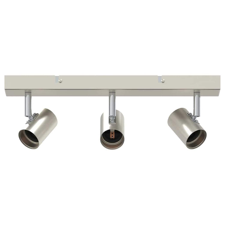 Vidaxxl Deckenstrahler mit Spots Nickel 38 x 6,5 x 11,5 cm Metall