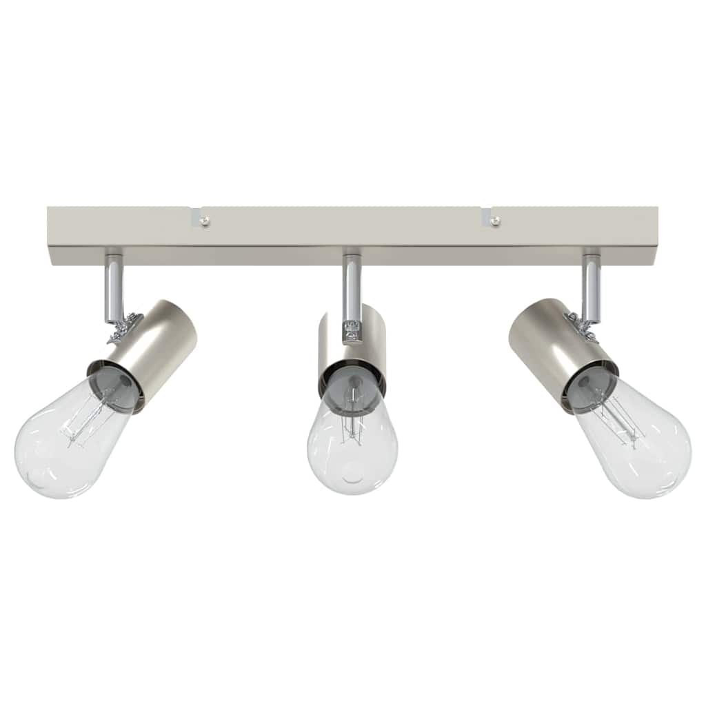 Vidaxxl Deckenstrahler mit Spots Nickel 38 x 6,5 x 11,5 cm Metall