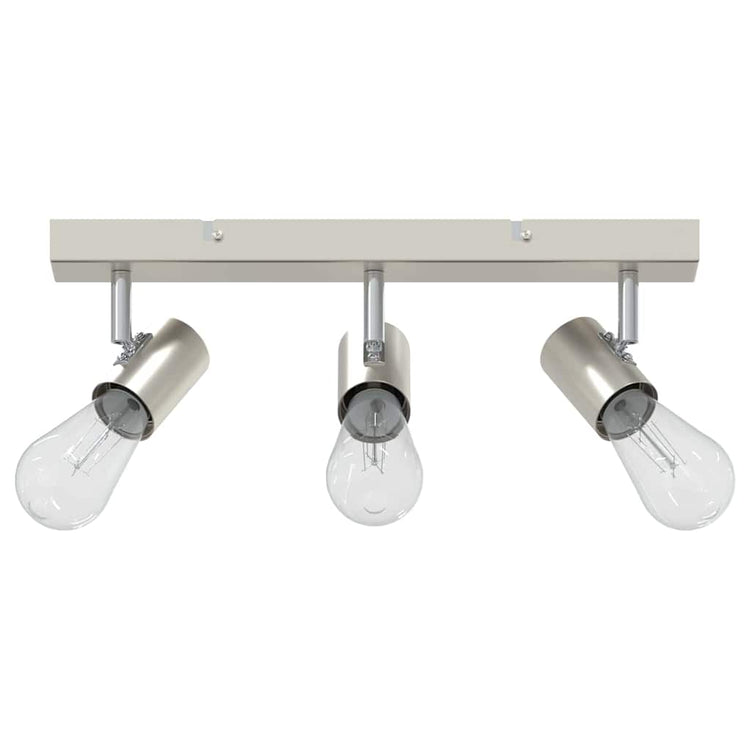 Vidaxxl Deckenstrahler mit Spots Nickel 38 x 6,5 x 11,5 cm Metall