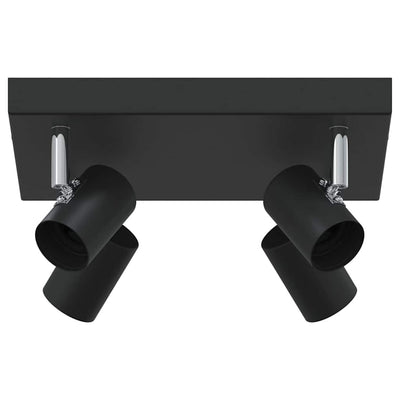 Vidaxx Deckenstrahler mit Strahlern Schwarz 26,5 x 26 x 11,5 cm Metall