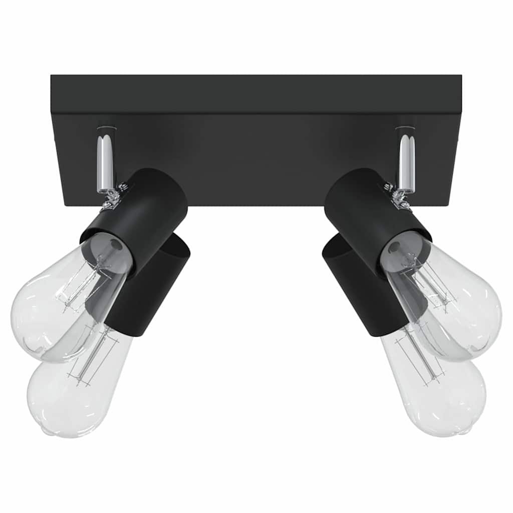 Vidaxx Deckenstrahler mit Strahlern Schwarz 26,5 x 26 x 11,5 cm Metall
