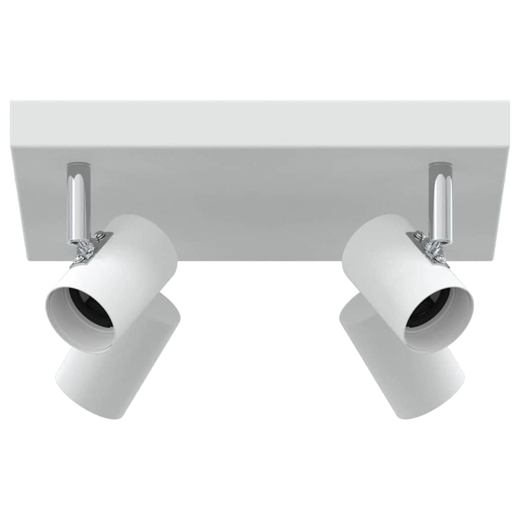 Vidaxxl Deckenstrahler mit Spots weiß 26,5 x 26 x 11,5 cm aus Metall