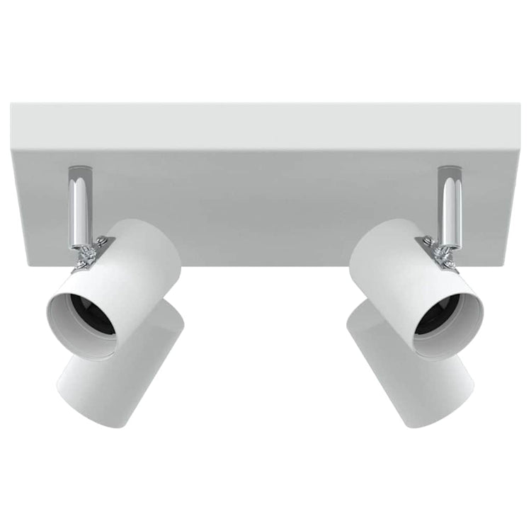 Vidaxxl Deckenstrahler mit Spots weiß 26,5 x 26 x 11,5 cm aus Metall
