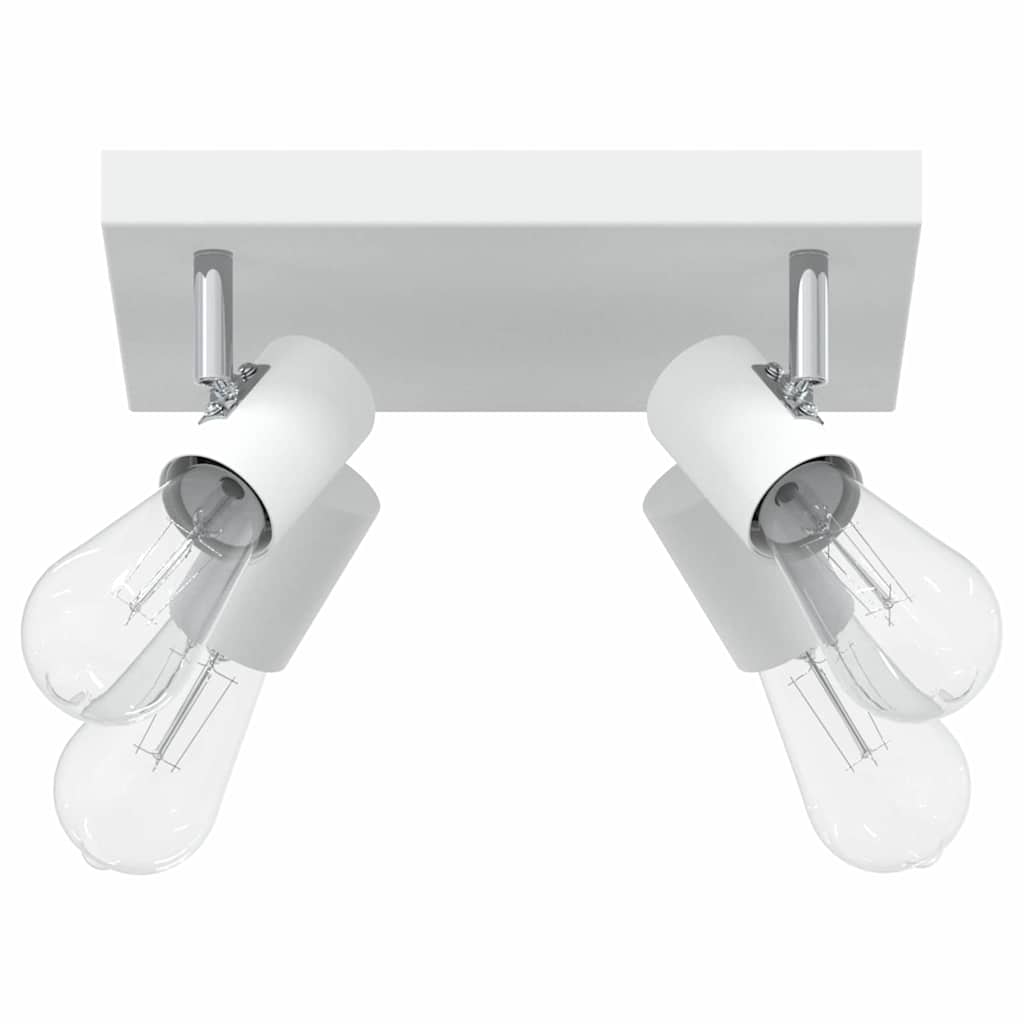 Vidaxxl Deckenstrahler mit Spots weiß 26,5 x 26 x 11,5 cm aus Metall