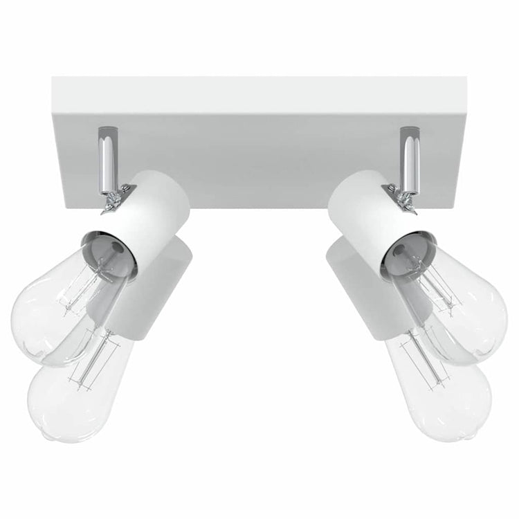 Vidaxxl Deckenstrahler mit Spots weiß 26,5 x 26 x 11,5 cm aus Metall