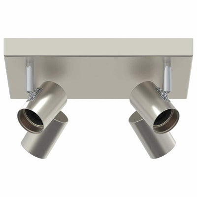 Vidaxl Deckenstrahler mit Strahlern Nickel 26,5 x 26 x 11,5 cm Metall