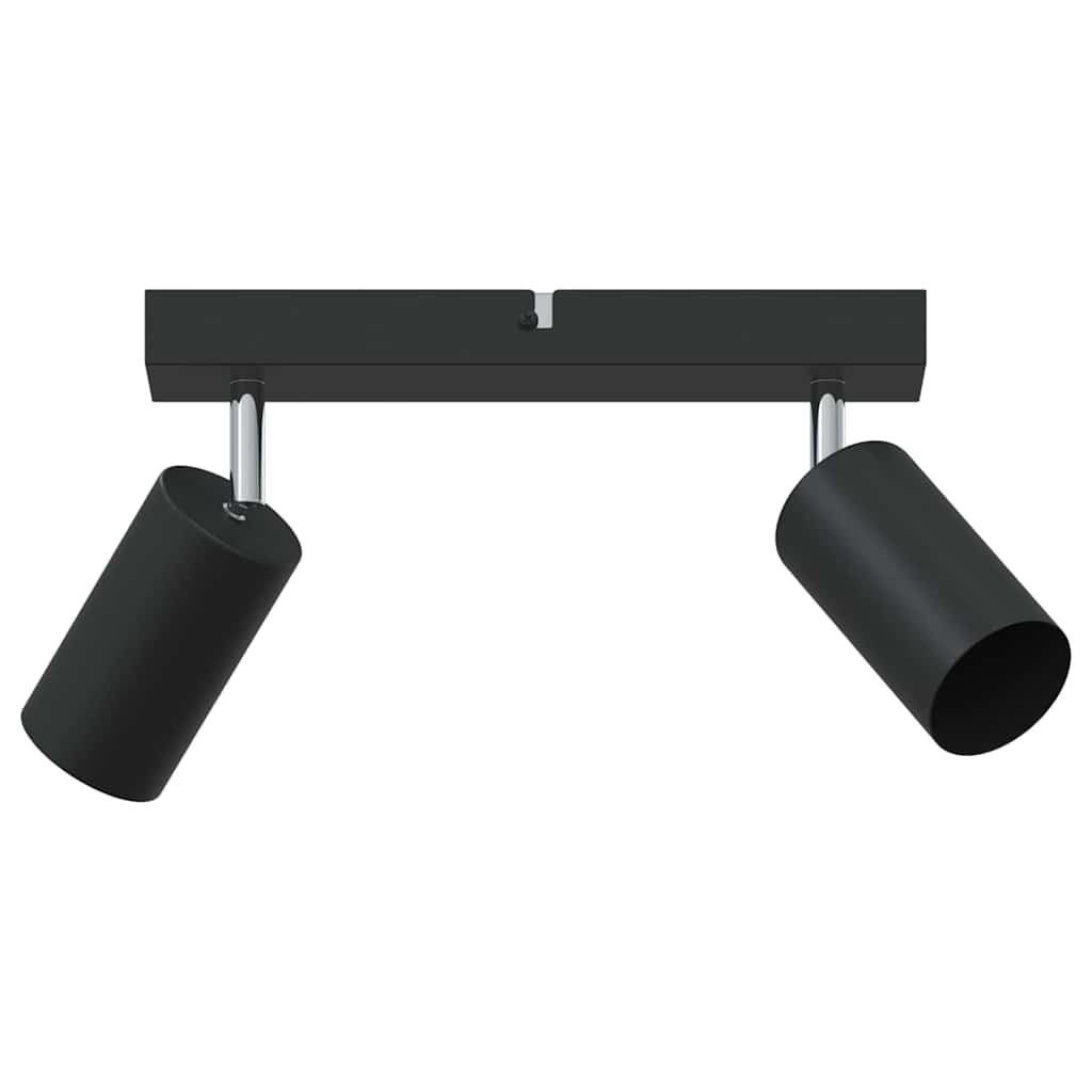 Vidaxxl Deckenstrahler mit Strahlern schwarz 26 x 6 x 16 cm aus Metall