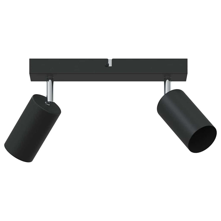 Vidaxxl Deckenstrahler mit Strahlern schwarz 26 x 6 x 16 cm aus Metall