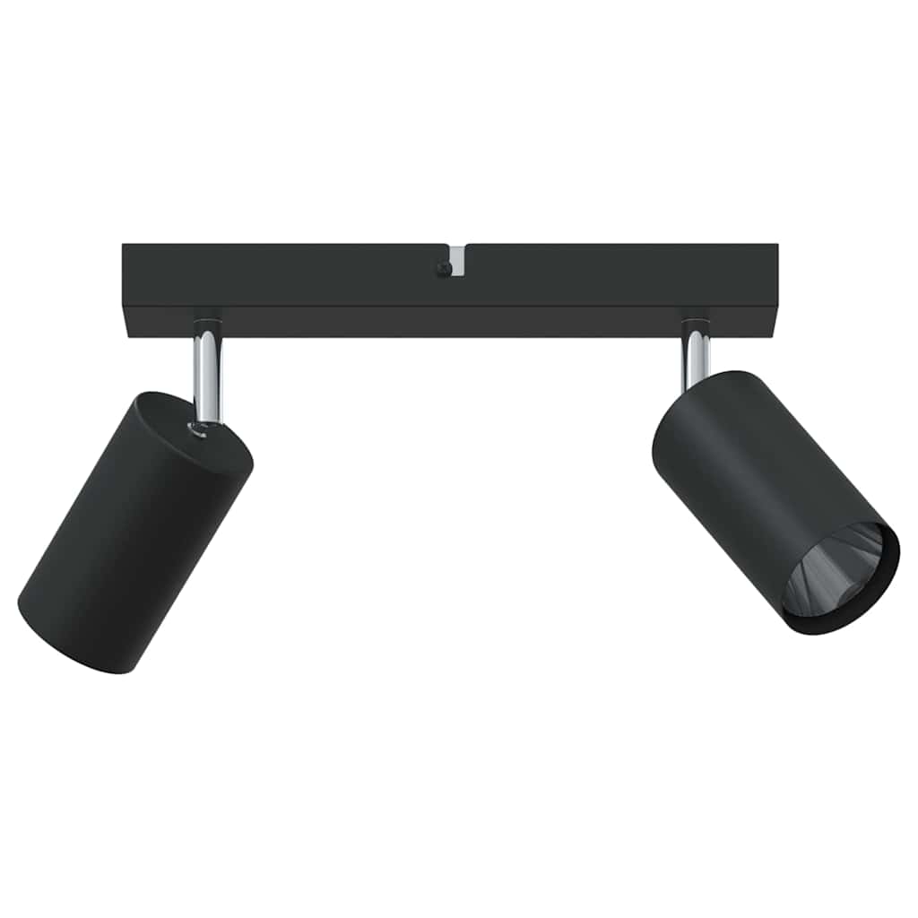 Vidaxxl Deckenstrahler mit Strahlern schwarz 26 x 6 x 16 cm aus Metall