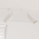 Vidaxx Deckenstrahler mit Spots weiß 26 x 6 x 16 cm aus Metall