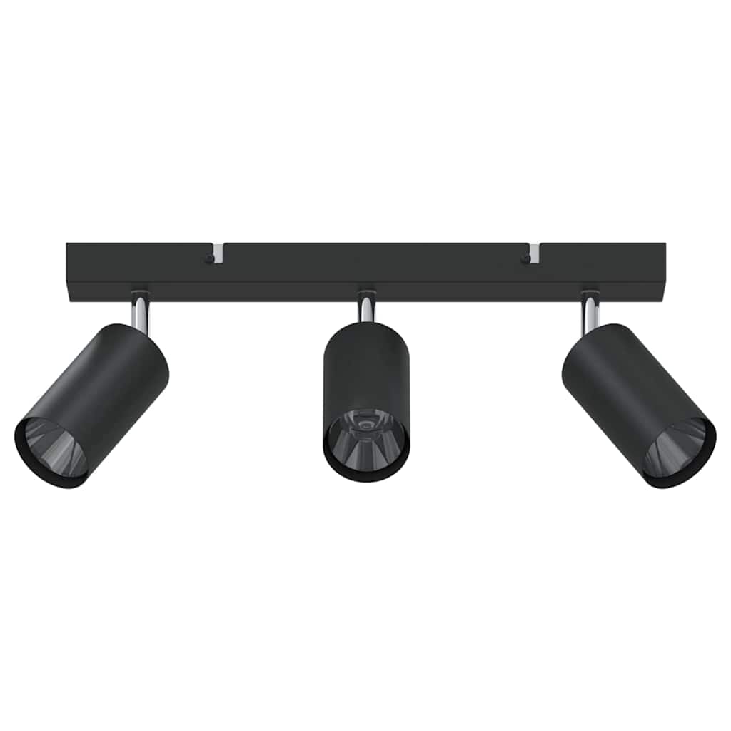 Deckenstrahler Vidaxx mit Strahlern schwarz 38 x 6 x 16 cm aus Metall
