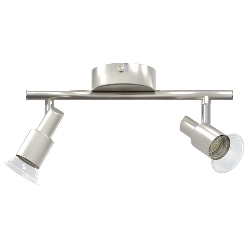 Vidaxx Deckenstrahler mit Strahlern Nickel 25,5 x 8 x 11 cm Stahl