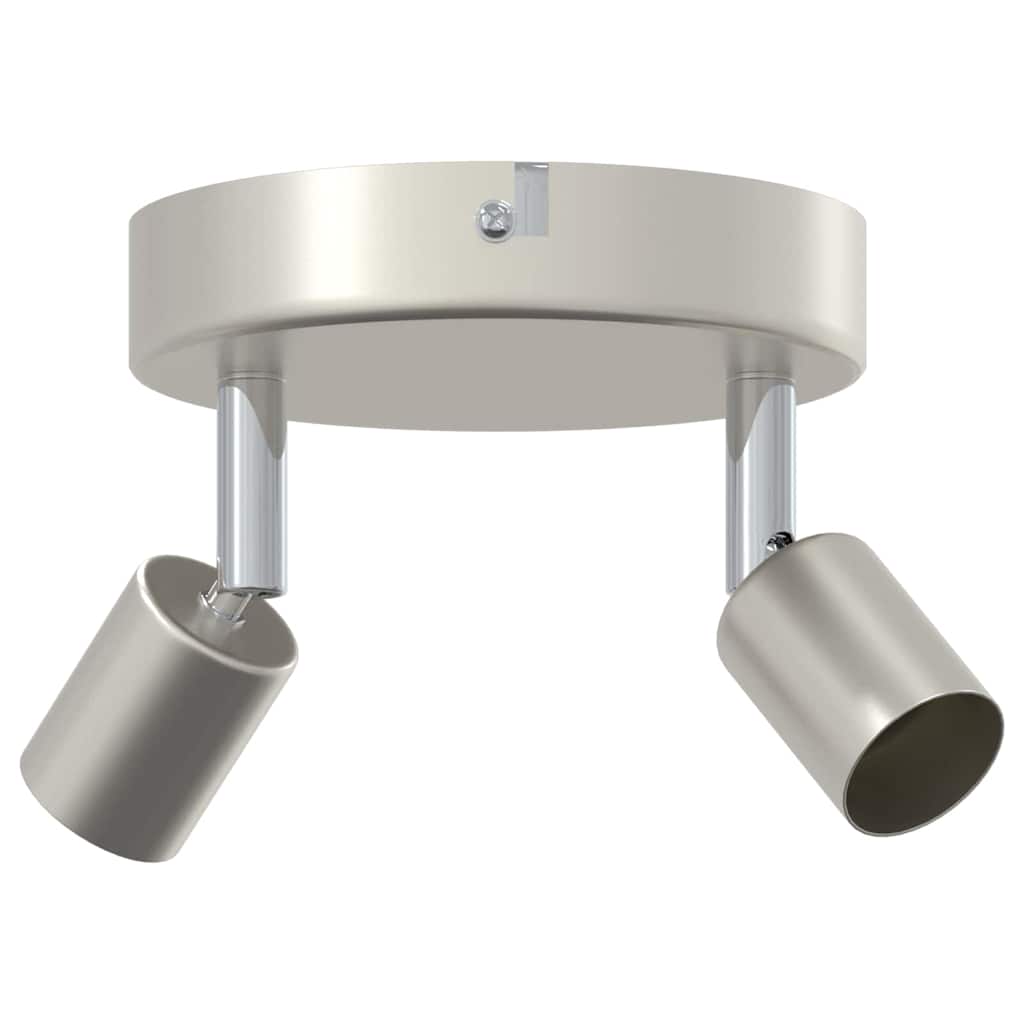 Vidaxxl Deckenstrahler mit Strahlern Nickel 12 x 8 cm Stahl