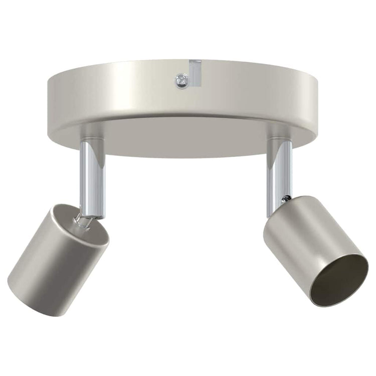 Vidaxxl Deckenstrahler mit Strahlern Nickel 12 x 8 cm Stahl