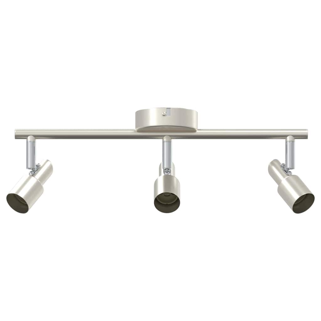 Vidaxxl Deckenstrahler mit Strahlern Nickel 39 x 10,5 x 10,5 cm Stahl