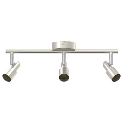 Vidaxxl Deckenstrahler mit Strahlern Nickel 39 x 10,5 x 10,5 cm Stahl