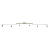 Vidaxxl Deckenstrahler mit Strahlern Nickel 176,5 x 9,5 x 14 cm Stahl - afbeelding 2
