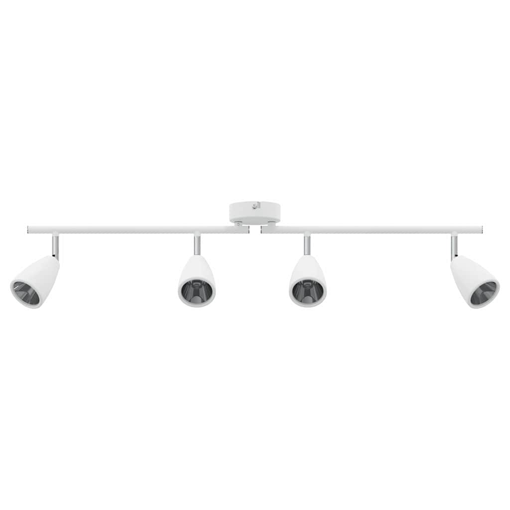 Vidaxx Deckenstrahler mit Spots weiß 25,5 x 8 x 16 cm aus Metall