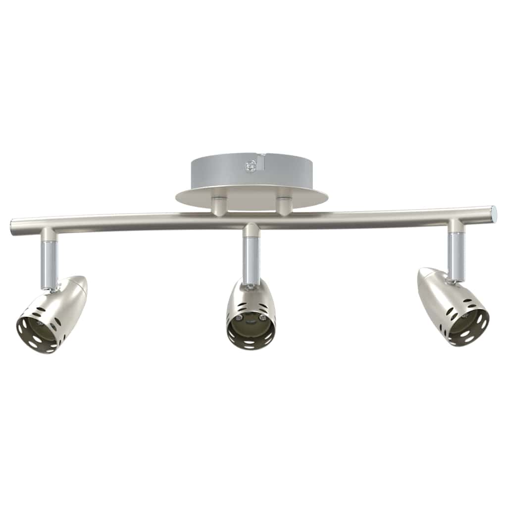 Vidaxxl Deckenstrahler mit Strahlern Nickel 36,5 x 10 x 12,5 cm Metall