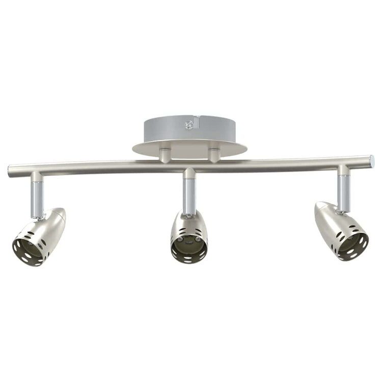 Vidaxxl Deckenstrahler mit Strahlern Nickel 36,5 x 10 x 12,5 cm Metall