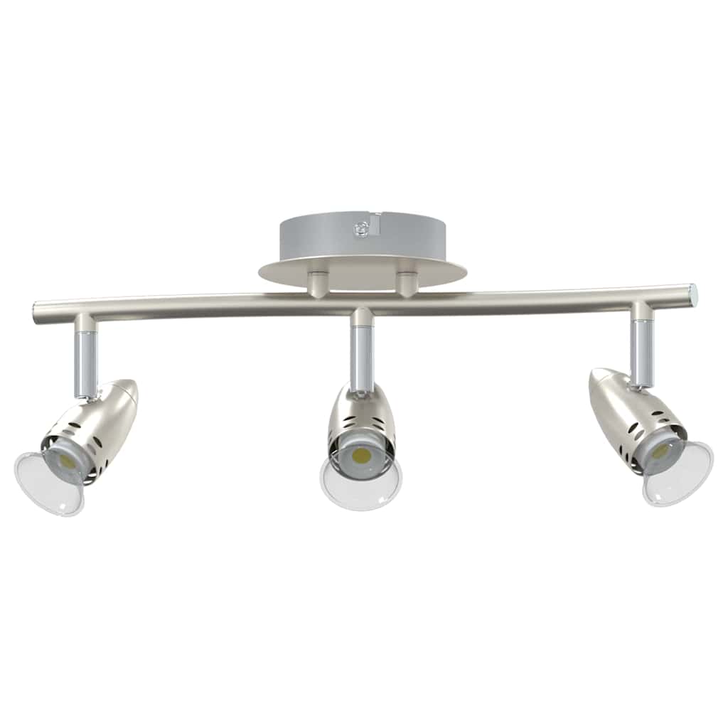Vidaxxl Deckenstrahler mit Strahlern Nickel 36,5 x 10 x 12,5 cm Metall