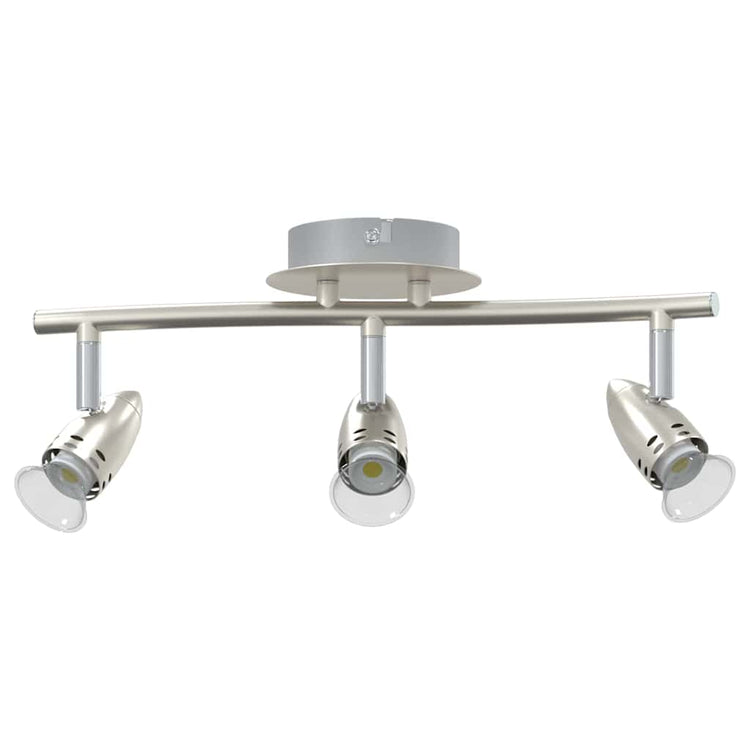 Vidaxxl Deckenstrahler mit Strahlern Nickel 36,5 x 10 x 12,5 cm Metall