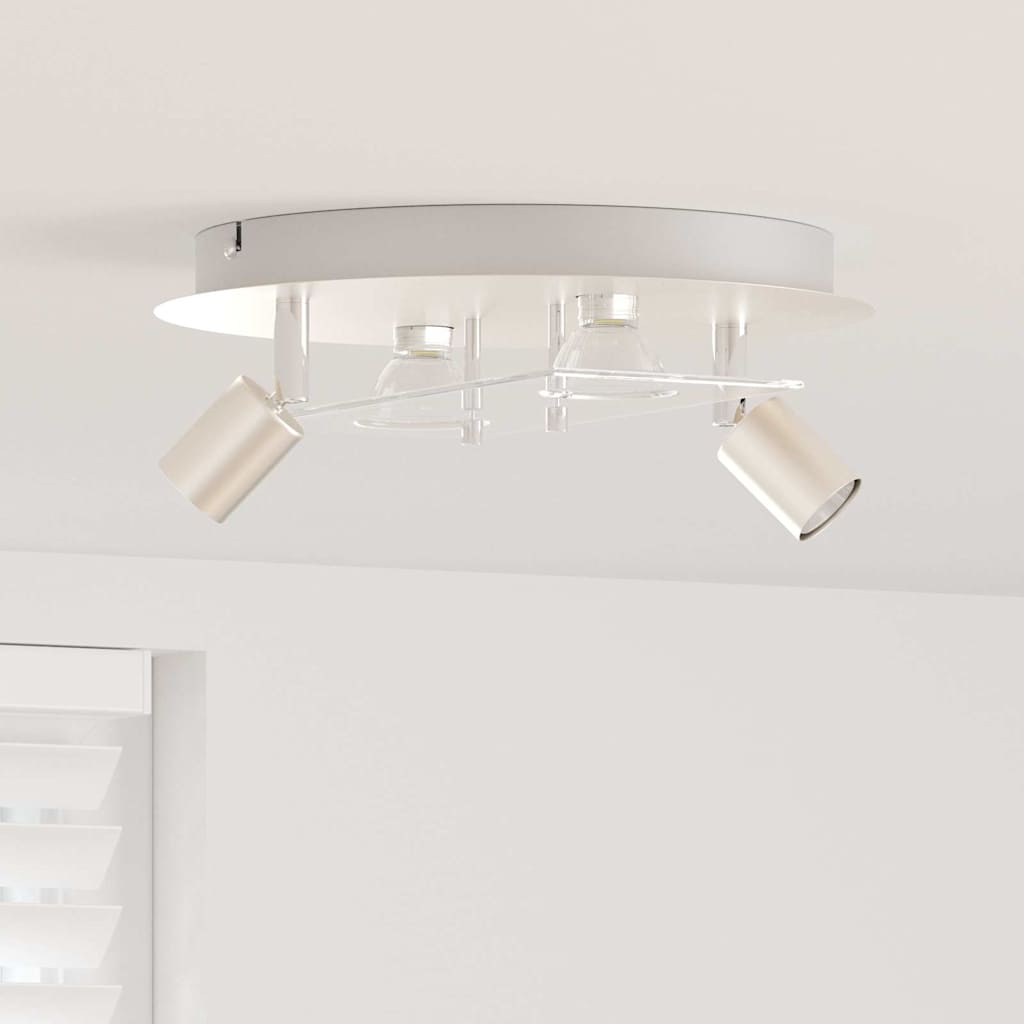 Vidaxl Deckenstrahler Nickel 29 x 29 x 11 cm Stahl und Glas