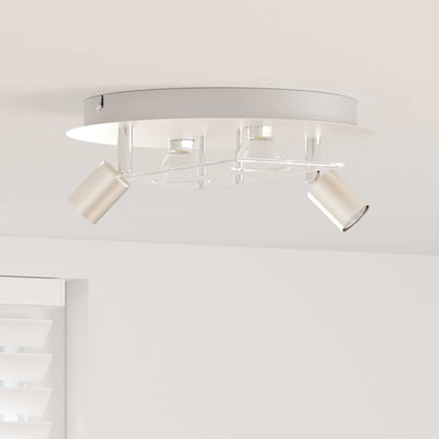 Vidaxl Deckenstrahler Nickel 29 x 29 x 11 cm Stahl und Glas