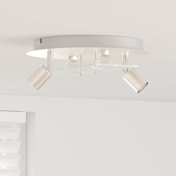 Vidaxl Deckenstrahler Nickel 29 x 29 x 11 cm Stahl und Glas