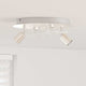Vidaxl Deckenstrahler Nickel 29 x 29 x 11 cm Stahl und Glas