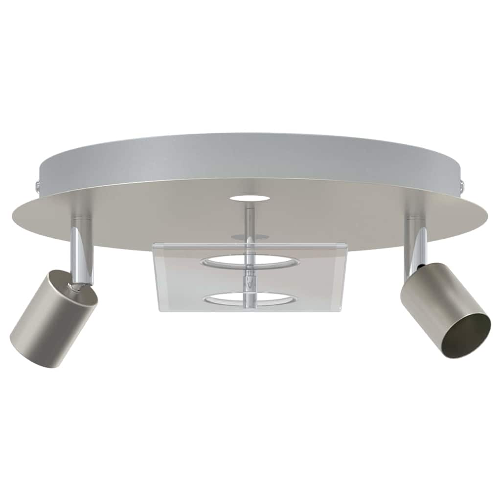 Vidaxl Deckenstrahler Nickel 29 x 29 x 11 cm Stahl und Glas