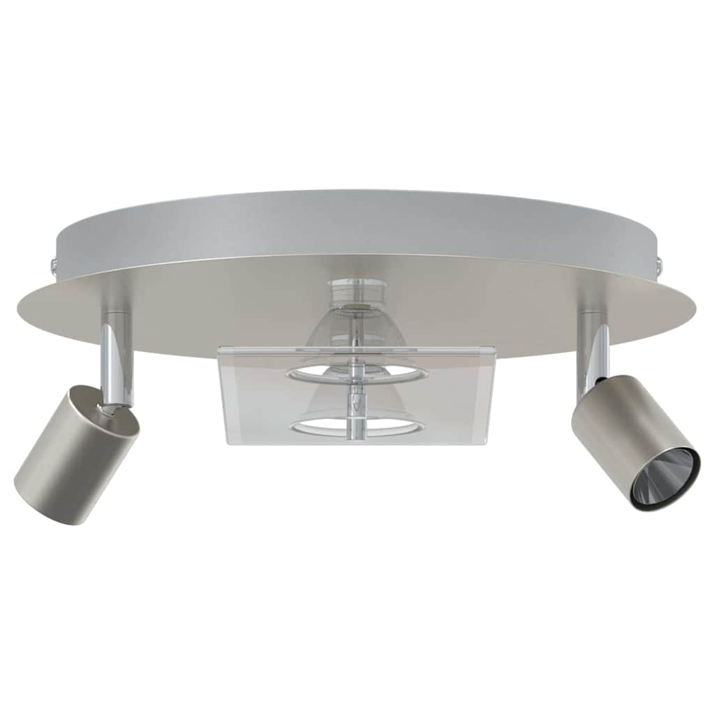 Vidaxl Deckenstrahler Nickel 29 x 29 x 11 cm Stahl und Glas