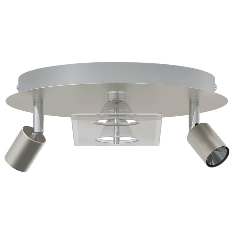 Vidaxl Deckenstrahler Nickel 29 x 29 x 11 cm Stahl und Glas