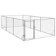 Vidaxxl Outdoor-Hundehütte mit Tür 2x4x1 m aus verzinktem Stahl
