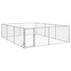 Vidaxxl Outdoor-Hundehütte mit Tür 3x4x1 m aus verzinktem Stahl