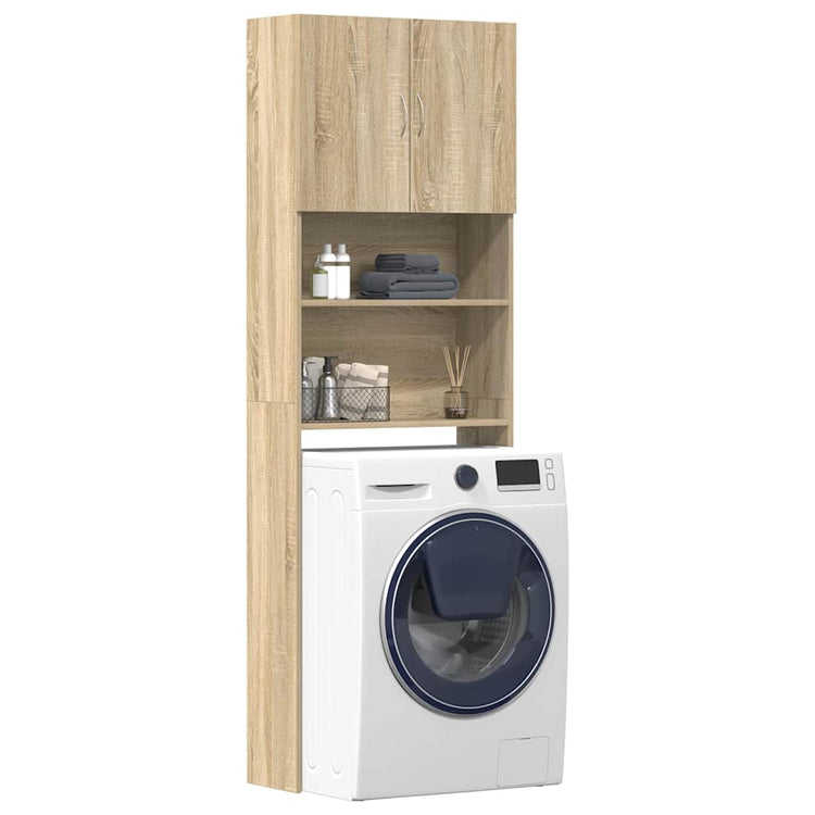 Vidaxx Waschmaschinenschrank 64 x 24 x 190 cm, lackiert in Holz und Sonoma-Eiche