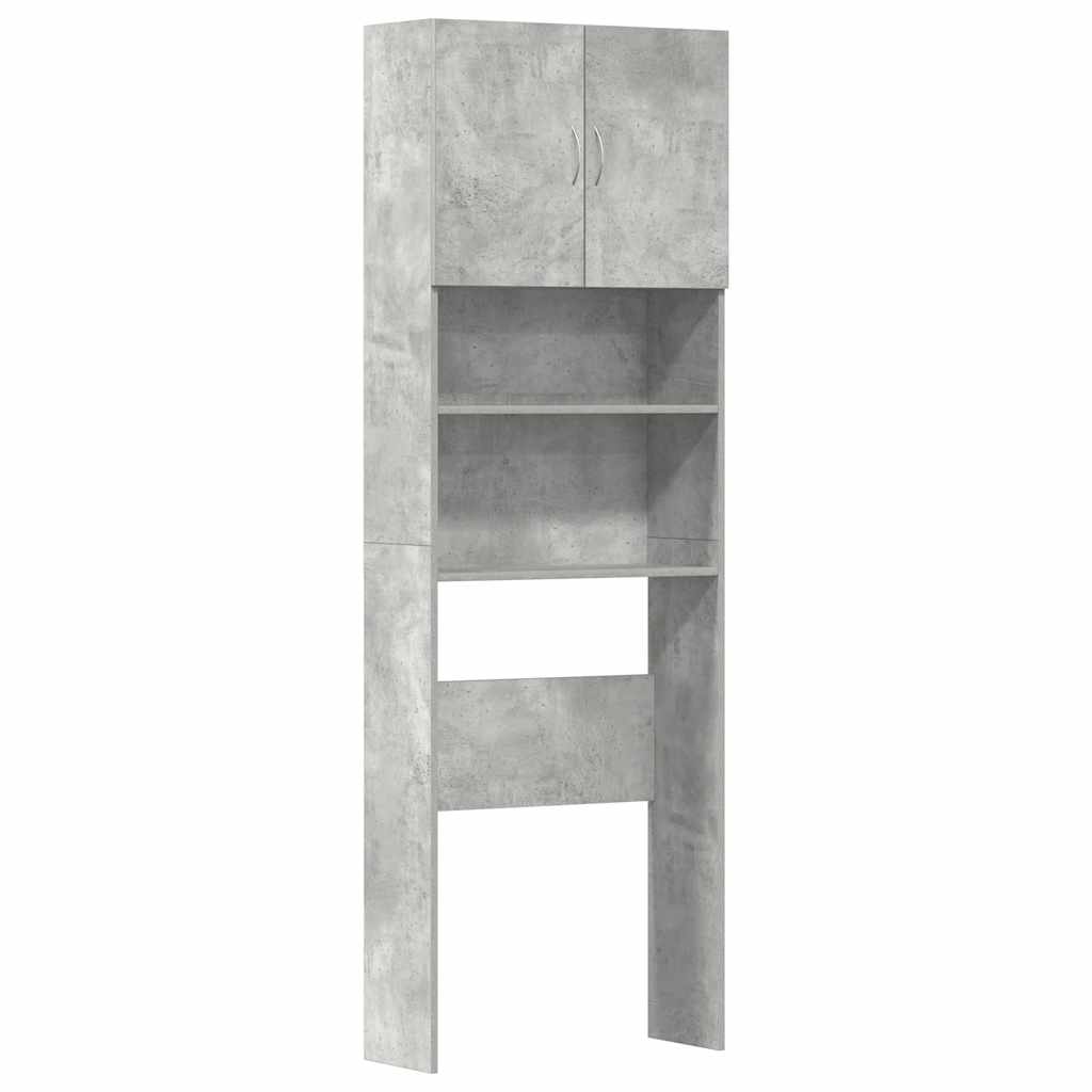 Vidaxx Waschmaschinenschrank 64x24x190 cm Holzwerkstoff betongrau