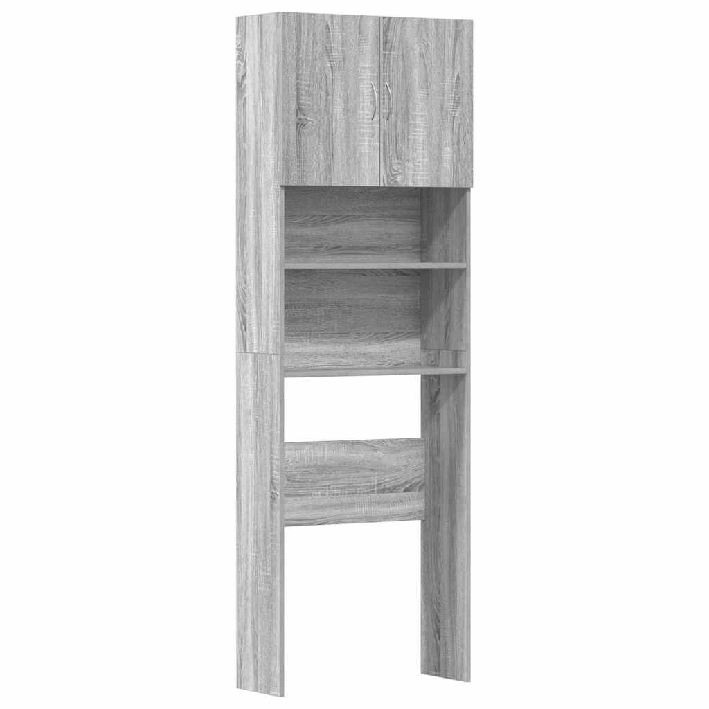 Vidaxx Waschmaschinenschrank 64 x 24 x 190 cm, fertige Holzfarbe Sonoma-Eiche in Grau