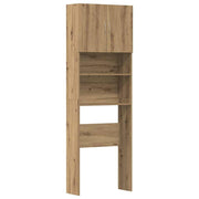 Vidaxx Waschmaschinenschrank 64x24x190 cm, handgefertigtes Holz, handwerkliche Eichenfarbe - afbeelding 2