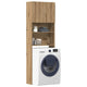 Vidaxx Waschmaschinenschrank 64x24x190 cm, handgefertigtes Holz, handwerkliche Eichenfarbe