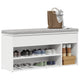 Vidaxx Schuhbank 102x30,5x45 cm Holzwerkstoff weiß