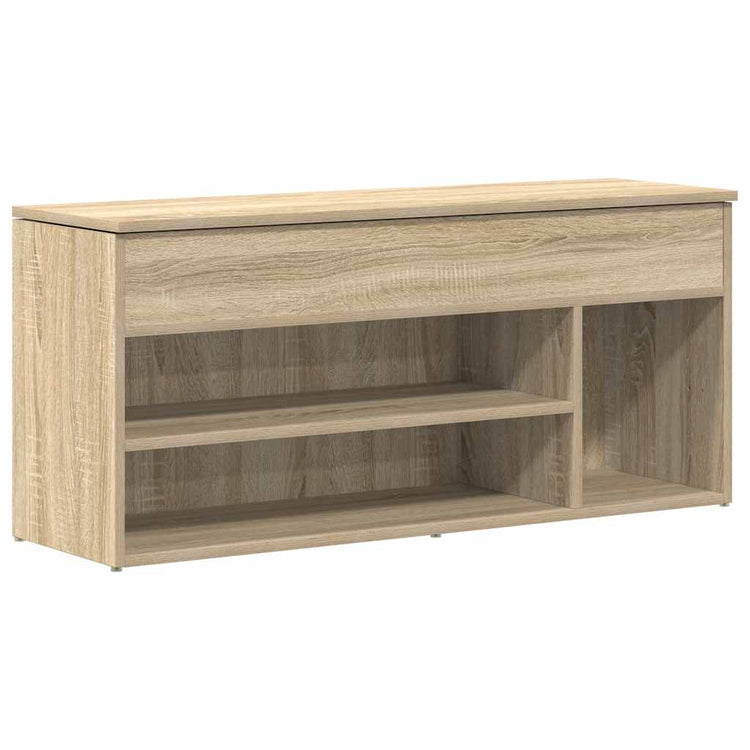 VidaXL Schuhbank 102x30,5x45 cm Holzwerkstoff Sonoma-Eiche-farbig