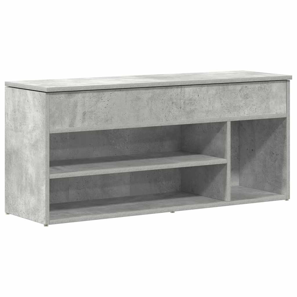 Vidaxx Schuhbank 102x30,5x45 cm Holzwerkstoff betongrau