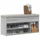 Vidaxx Schuhbank 102 x 30,5 x 45 cm, Holzwerkstoff, Farbe Sonoma-Eiche, Grau