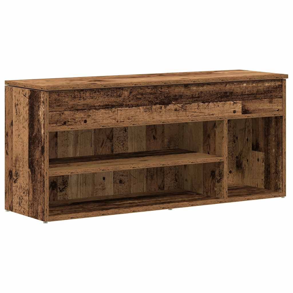 Vidaxx Schuhbank 102x30,5x45 cm Fertigholz, altholzfarben