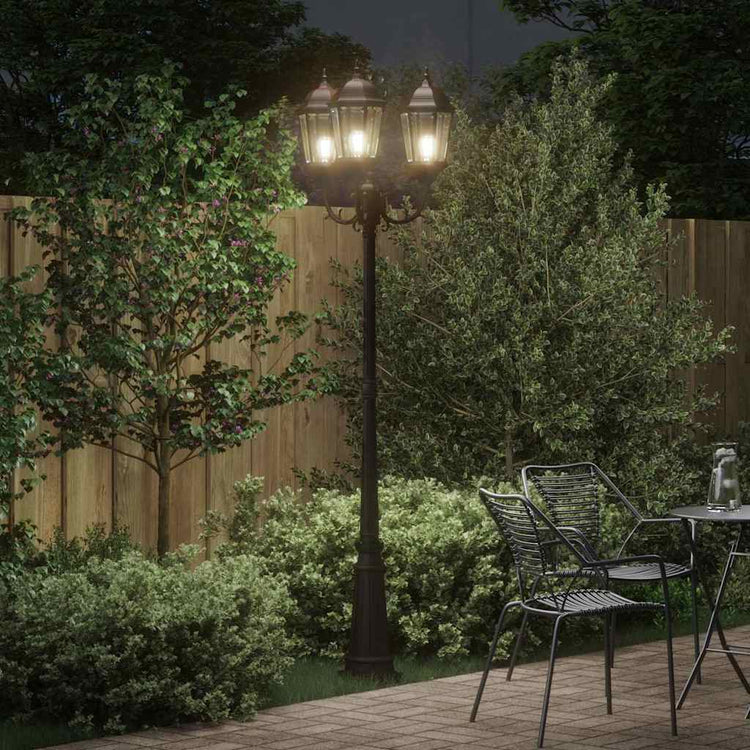 VidaXL Gartenbeleuchtung Bronze 61 x 53 x 235 cm Aluminium und Glas