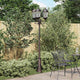 VidaXL Gartenbeleuchtung Bronze 61 x 53 x 235 cm Aluminium und Glas
